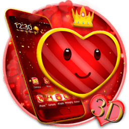 3D Heart Odyssey King Theme आइकन