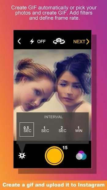 Easy GIF Fast GIF Maker for Instagram and Facebook स्क्रीनशॉट 3