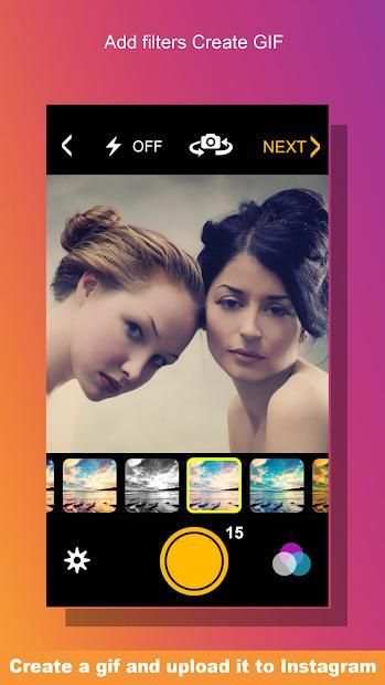Easy GIF Fast GIF Maker for Instagram and Facebook स्क्रीनशॉट 2