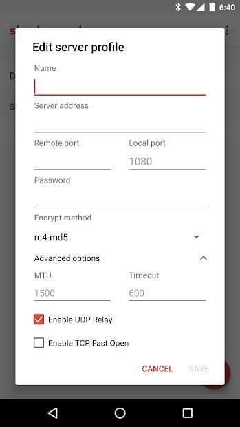 Shadowsocks screenshot 1