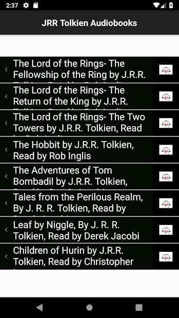 J.R.R. Tolkien Audio Books स्क्रीनशॉट 4