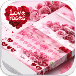 ikon Love Roses Keyboard Theme
