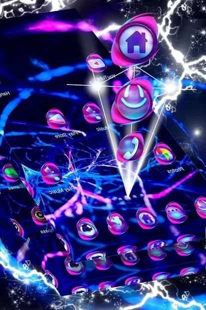 Neon Lights Launcher Theme screenshot 4
