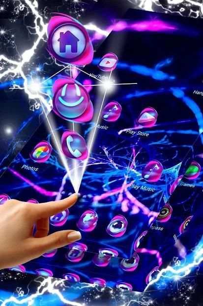 Neon Lights Launcher Theme screenshot 5