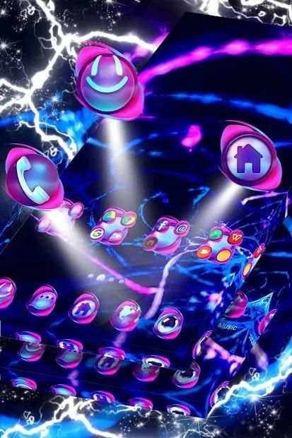 Neon Lights Launcher Theme screenshot 3