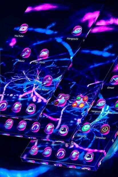 Neon Lights Launcher Theme screenshot 1