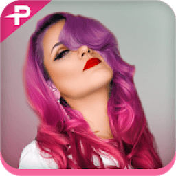 Changer Hair Color - Hair Changer Photo Editor आइकन