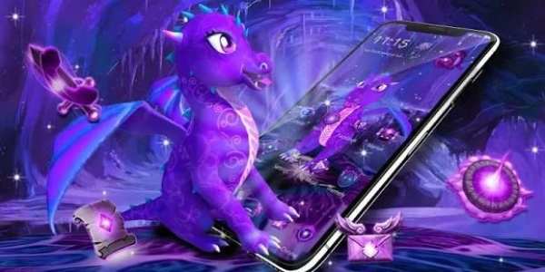 3D Cute Dragon Theme screenshot 1