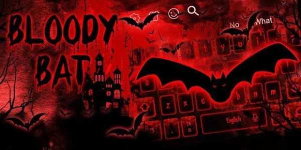 Bloody Bat Keyboard Theme screenshot 1