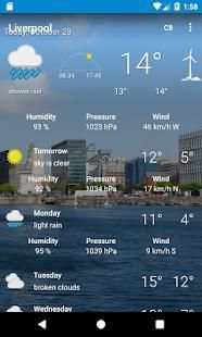 Liverpool, Merseyside - Weather स्क्रीनशॉट 2