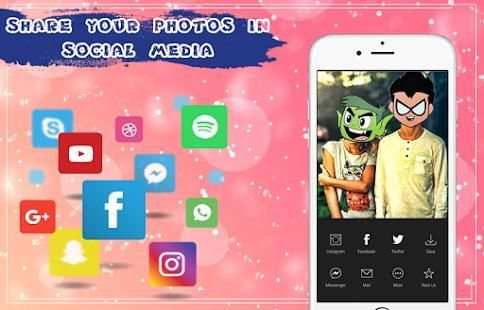 Titans Cartoon teen Face Changer screenshot 2