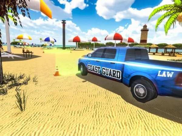 Coast Guard - Beach Car Parking स्क्रीनशॉट 3