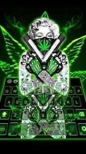 Green lady rasta keyboard स्क्रीनशॉट 3