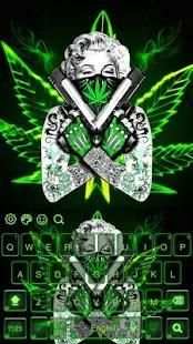 Green lady rasta keyboard स्क्रीनशॉट 1