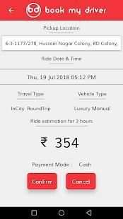 Book my driver : Driver services, hire a driver screenshot 6