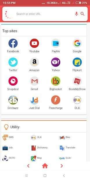Indian Mini Fast Web Browser स्क्रीनशॉट 6