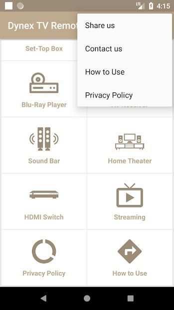 Dynex TV Remote screenshot 1