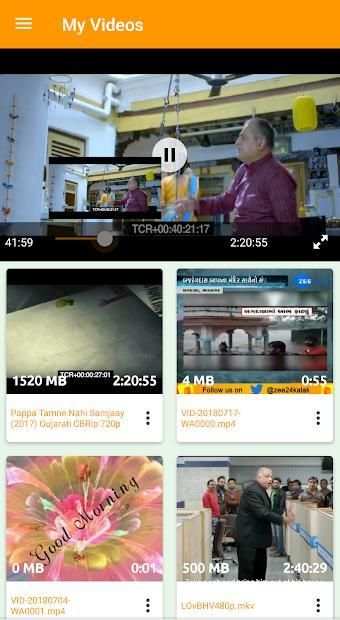 Music Player - Video Player स्क्रीनशॉट 1