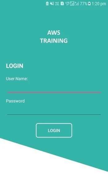 AWS Training App screenshot 2