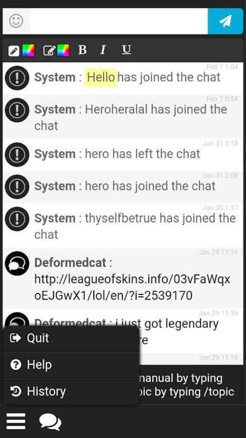 LoL Chat screenshot 1