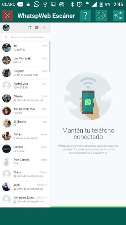 WhatspWeb screenshot 1