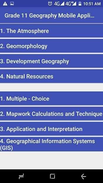 Grade 11 Geography Mobile Application screenshot 5