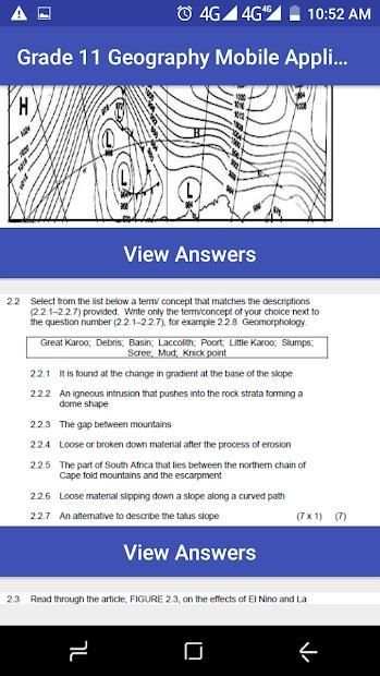 Grade 11 Geography Mobile Application screenshot 1