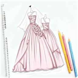ikon Dress Design Drawing Sketch