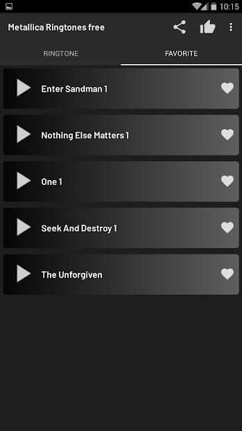 Metallica Ringtones free screenshot 4