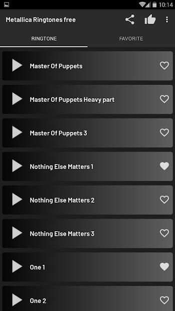 Metallica Ringtones free screenshot 1