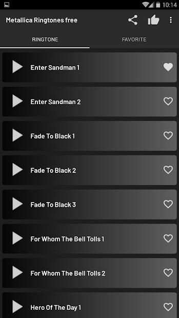 Metallica Ringtones free screenshot 2