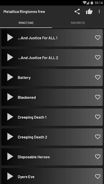 Metallica Ringtones free screenshot 3