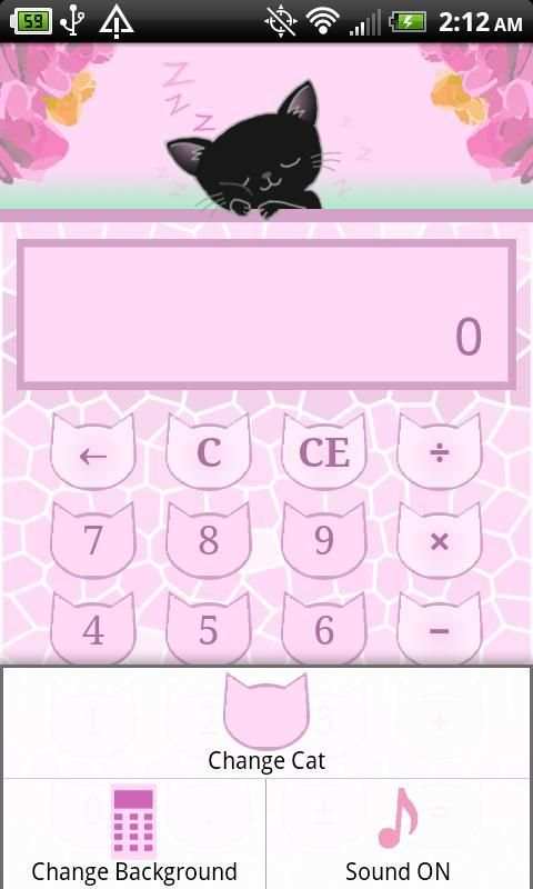 Calculator Kitty FREE screenshot 1