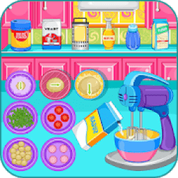 Cooking bubble candy pizza icon