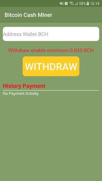 Bitcoin Cash Miner - Free BCH screenshot 1