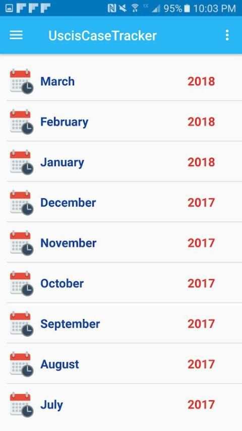 USCIS case tracker screenshot 1