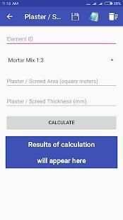 Construction Material Estimate App screenshot 1