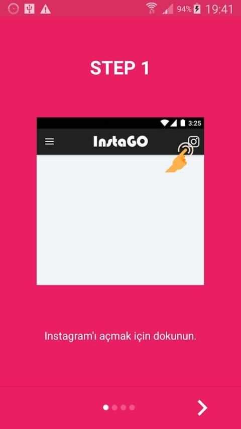 InstaGO : Instagram için Resmi & Video İndirme screenshot 4