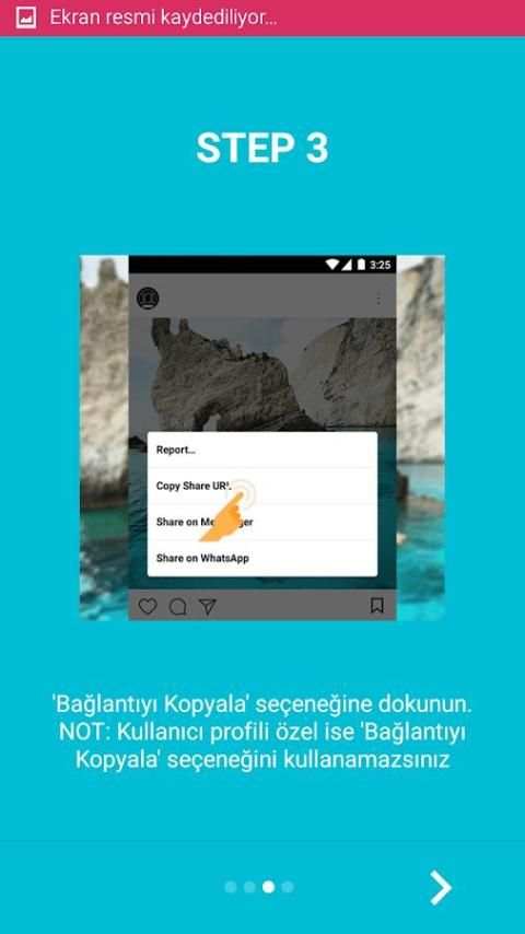InstaGO : Instagram için Resmi & Video İndirme screenshot 2