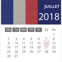 francais calendrier 2018 gratuit avec fériés