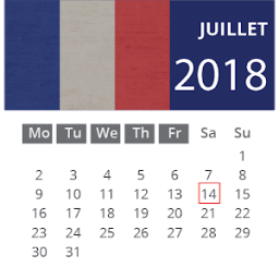 ikon francais calendrier 2018 gratuit avec fériés