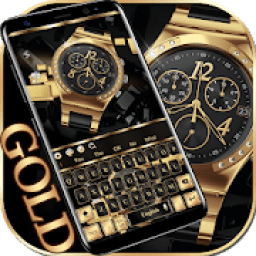 ikon Black Gold Watch Keyboard