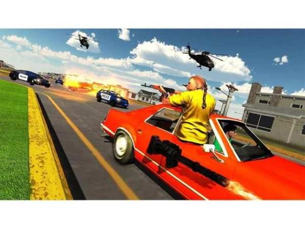Police Car Chase Simulator: Real Gangster Chase स्क्रीनशॉट 5