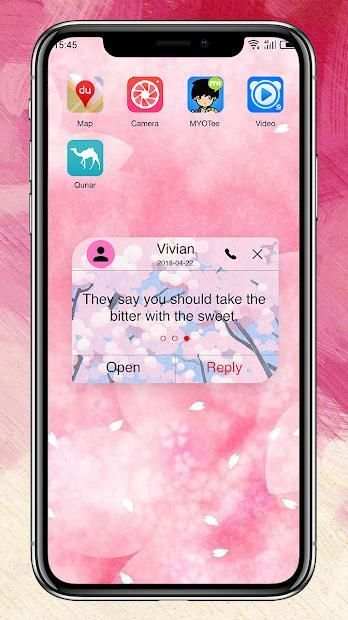 Pink Dream - Free, customize Messenger & SMS theme screenshot 2