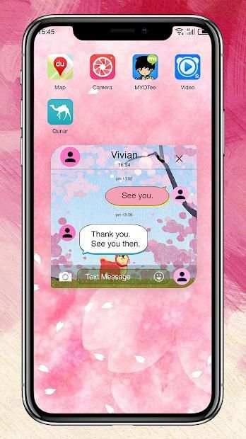Pink Dream - Free, customize Messenger & SMS theme screenshot 1