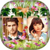 Flower Dual Photo Frames - Lovely Flower Frame on 9Apps