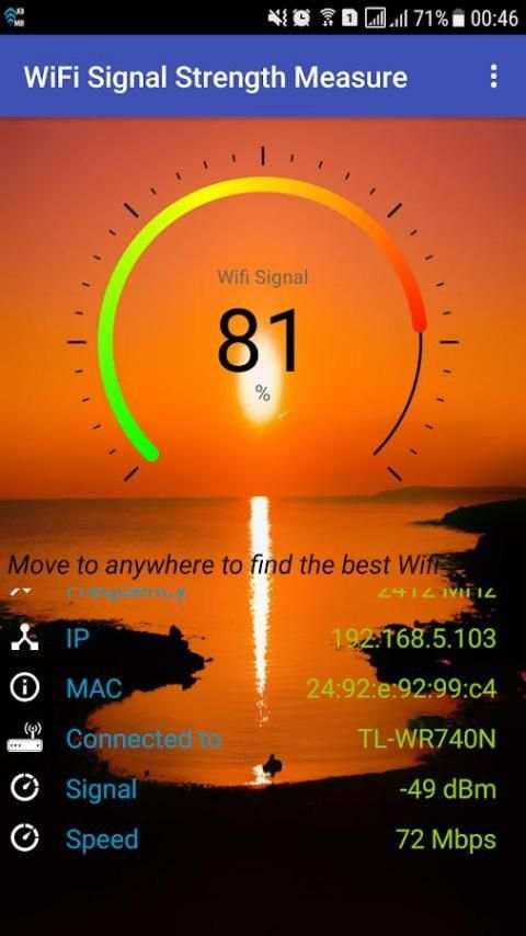 WiFi Signal Strength Measure screenshot 2