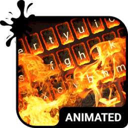 Burning Animated Keyboard