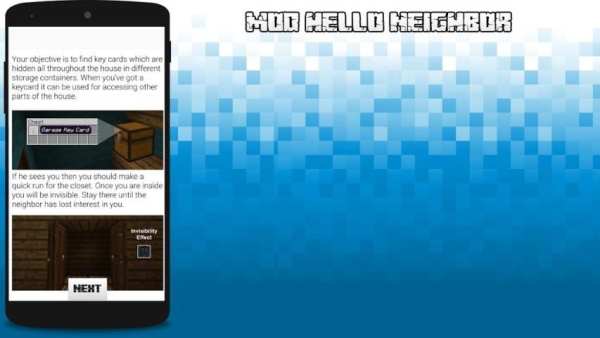 Mod Hello Neighbor for MCPE screenshot 1