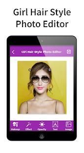 Girl Hair Style Photo Editor स्क्रीनशॉट 2